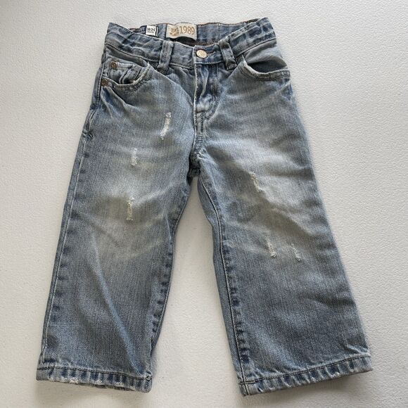 Lot Of 2 Carters Button Up Hoodie Shirt Place Denim Pants Baby Boy 18M, 18M-24 - Picture 5 of 9